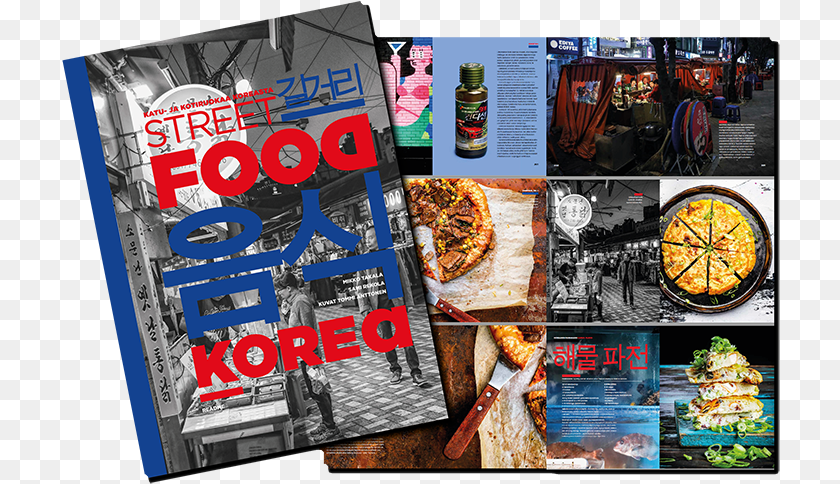 719x484 Korean Street Food Book, Advertisement, Art, Poster, Collage PNG