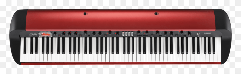 1222x315 Descargar Png Korg Sv 1 88 Key Stage Piano Vintage Edición Limitada Korg Sv 1 Rojo Metálico, Electrónica, Teclado Hd Png