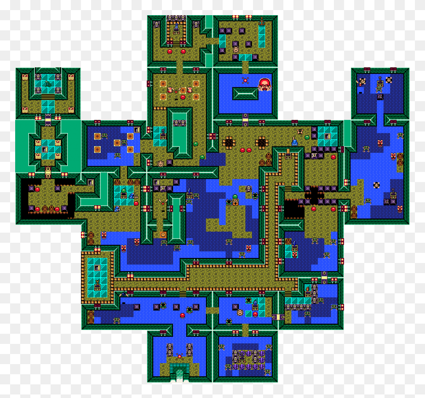 960x895 Korok Seed Map Transparent Background Link39s Awakening Angler39s Tunnel Map, Building, Urban, Electronics HD PNG Download