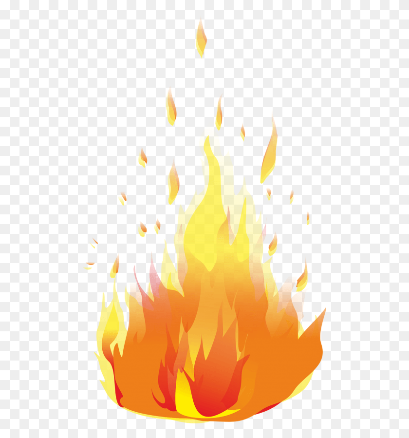 500x839 Kosterflamefirefree Vector Graphics Fire Vector, Flame, Bonfire HD PNG Download