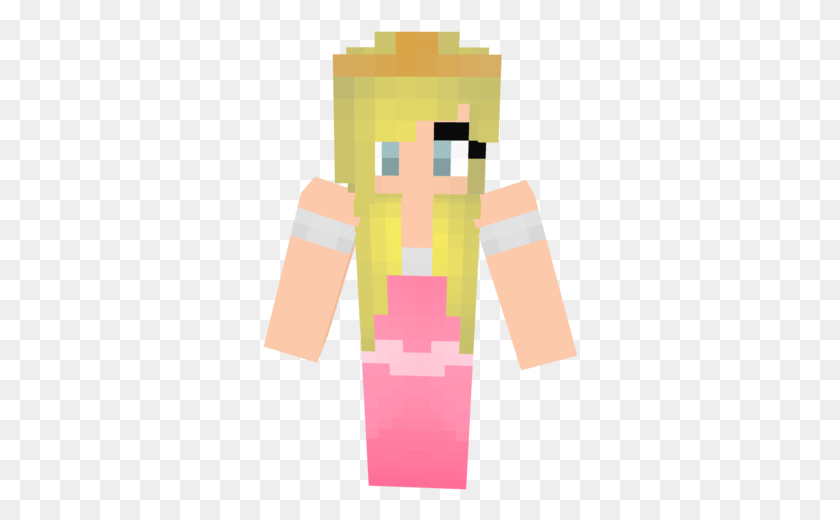 316x460 Kphvpng Minecraft Skins Princess In A Pink Dress, Clothing, Apparel, Cross HD PNG Download