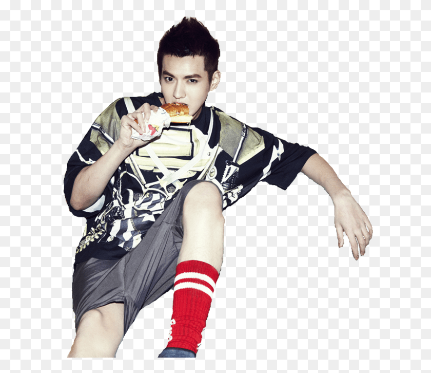 614x666 Kpopselca On Twitter Kris Xoxo Teaser, Person, Human, Clothing HD PNG Download