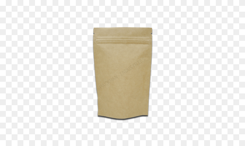 Kraft Paper Standup Zipper Pouch Sticker PNG
