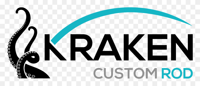 1593x614 Descargar Png Kraken Custom Rod Diseño Gráfico, Logotipo, Símbolo, Marca Registrada Hd Png