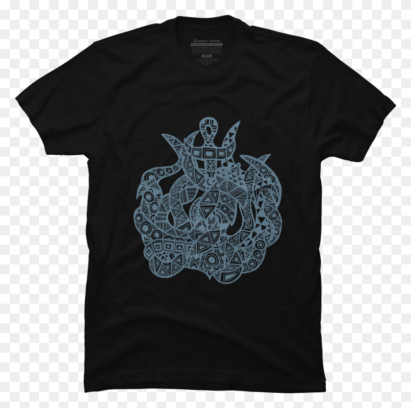 1661x1647 Kraken The Sea Monster Mens T Shirt, Clothing, Apparel, T-shirt HD PNG Download