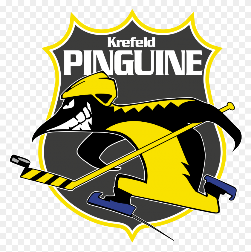 1020x1024 Descargar Png Krefeld Pinguine Deutsche Eishockey Liga Krefeld Ice Hockey Krefeld Pinguine, Símbolo, Texto, Logotipo Hd Png