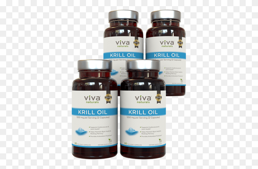 375x491 Krill Oil 4 Bottles Viva Naturals Krill Oil Free Shipping Viva Naturals Krill Oil, Medication, Seasoning, Food HD PNG Download