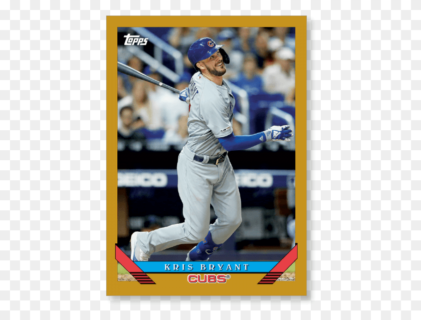 420x579 Kris Bryant 2019 Archives Baseball 1958 Topps Image Baseball Player, Person, Human, Athlete HD PNG Download