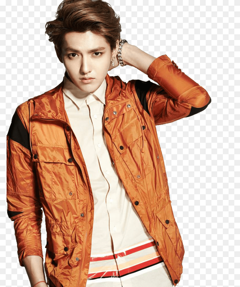 Kris Exo Image, Clothing, Coat, Jacket, Face PNG