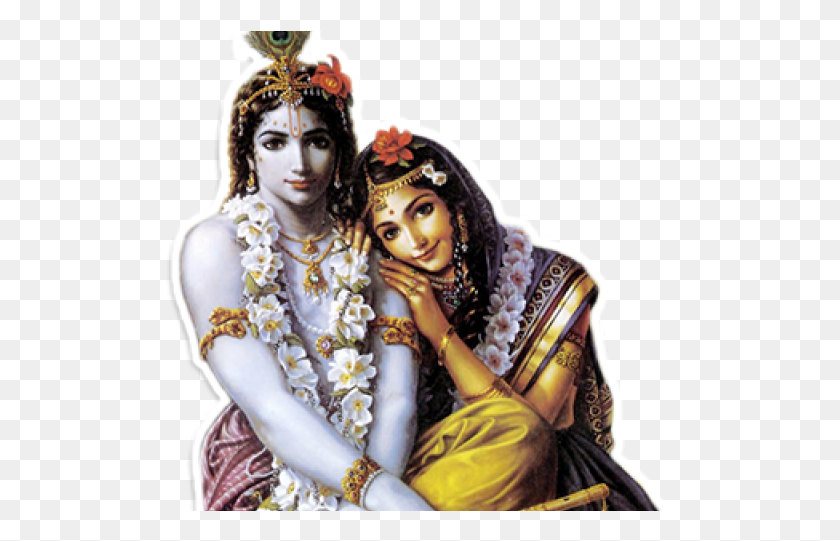 510x481 Krishna And Radha, Clothing, Apparel, Person HD PNG Download