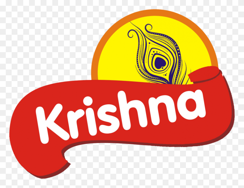 833x630 Krishna Food Products Krishna Food Logo, Etiqueta, Texto, Planta Hd Png
