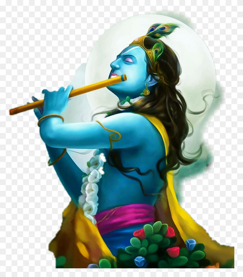 1024x1179 Krishna Hindu Lordkrishna Mahabharath Krishna Images Like Cartoon, Leisure Activities, Flute, Musical Instrument HD PNG Download