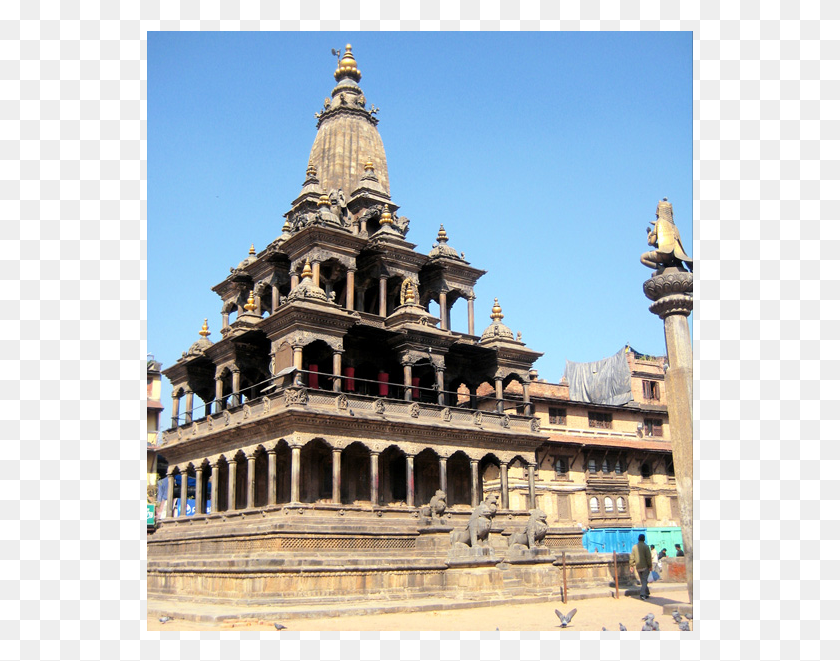 547x601 Krishna Mandir Durbar Square, Architecture, Building, Person HD PNG Download