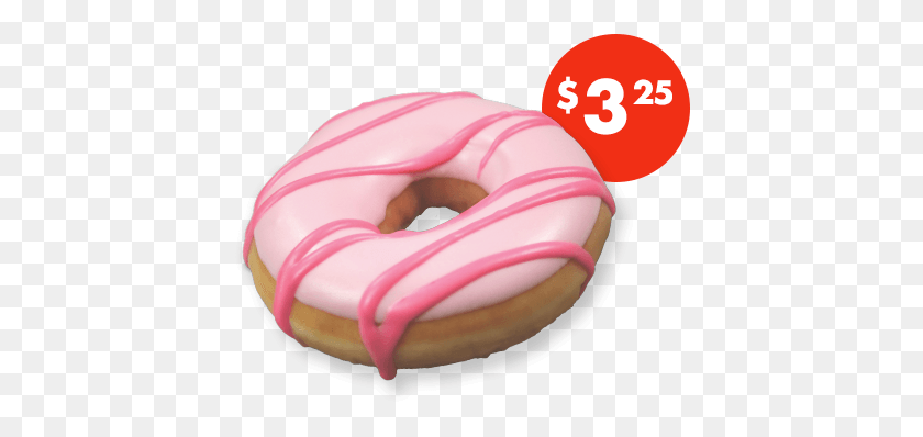 416x338 Krispy Kreme Donuts Once With A Icing Pillow, Pastelería, Postre, Comida Hd Png