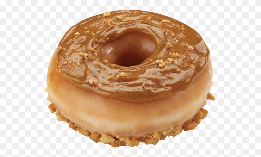 547x446 Krispy Kreme South Africa Introduces A Caramel Indulgence Ciambella, Bread, Food, Dessert HD PNG Download
