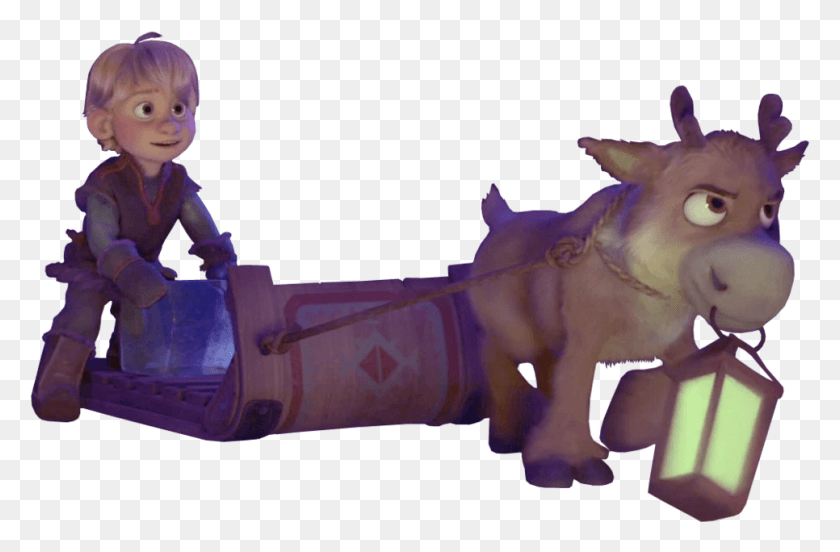 966x610 Kristoff And Sven Vector By Simmeh D9adpyc Young Kristoff And Sven, Figurine, Toy, Person HD PNG Download