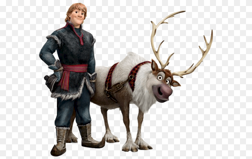 Kristoff Sven Pixels Vipkid, Person, Animal, Deer, Mammal PNG