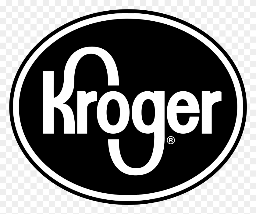2201x1815 Descargar Png Kroger Logo Black And White Penny Skateboards, Símbolo, Marca Registrada, Etiqueta Hd Png
