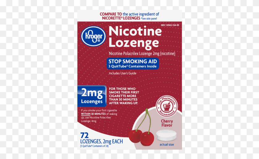 342x458 Kroger Nicotine Lozenge Cherry Offer Kroger Value Brand, Advertisement, Poster, Flyer HD PNG Download