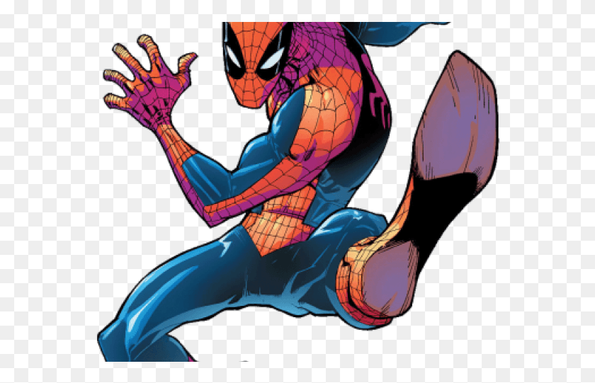 572x481 Krrish Clipart Transparent Amazing Spiderman Big Time, Book, Person, Human HD PNG Download