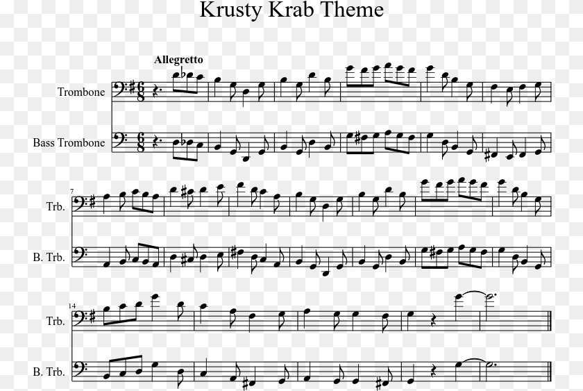 749x563 Krusty Krab Theme Sheet Music For Trombone Musescore River39s Dance Firefly Sheet Music, Gray Clipart PNG