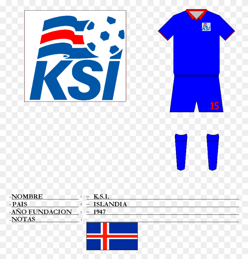813x852 Descargar Png / Logotipo Del Equipo De Fútbol De Islandia Ksi, Texto, Símbolo, Gráficos Hd Png