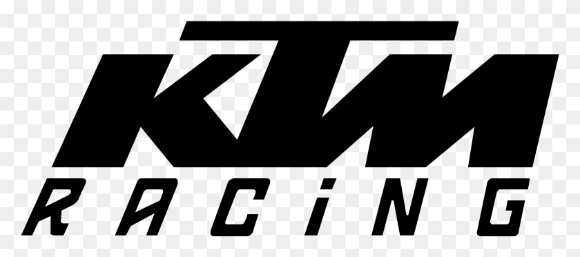 2191x877 Логотип Ktm Racing Прозрачный Логотип Ktm Racing Черный И Белый, Серый, World Of Warcraft Hd Png Скачать