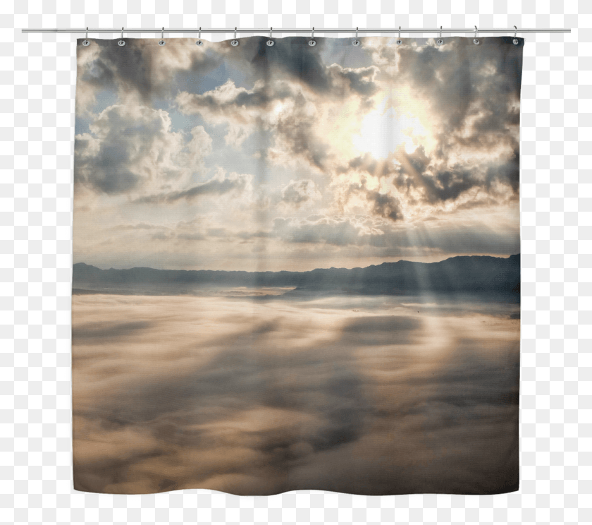 1025x899 Kumamoto Japan Sunbeams Shower Curtain Kumamoto Clouds, Nature, Flare, Light HD PNG Download