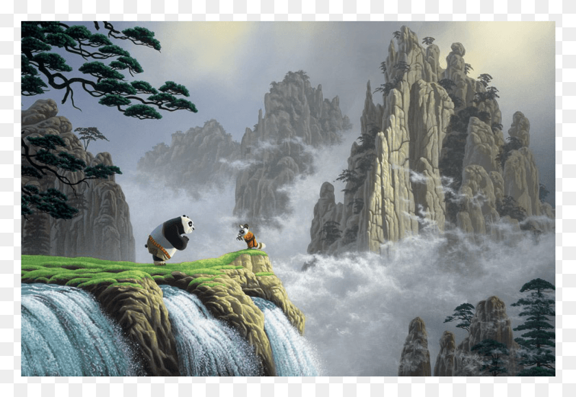 964x643 Kung Fu Panda Respect For All Things Art Print By Schim Art, Nature, Outdoors HD PNG Download
