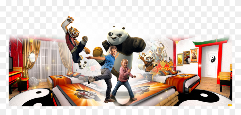 1260x550 Kung Fu Panda Sala Temática, Persona, Humano, Zapato Hd Png