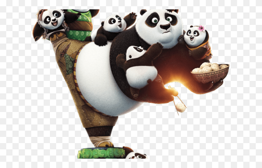 640x480 Kung Fu Panda Transparent, Giant Panda, Bear, Wildlife HD PNG Download