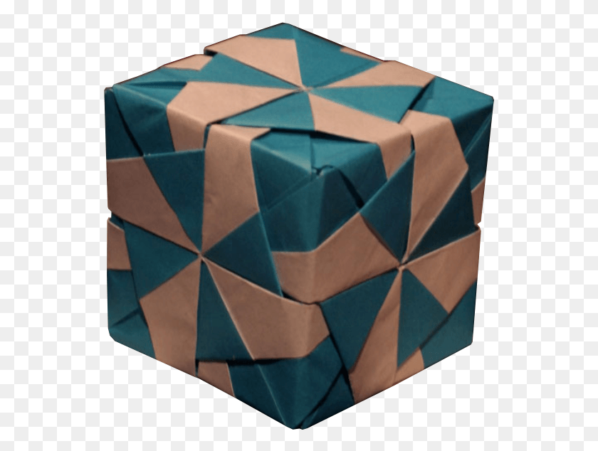 550x574 Кунихико Касахара Куб Оригами, Коробка, Картон Hd Png Скачать