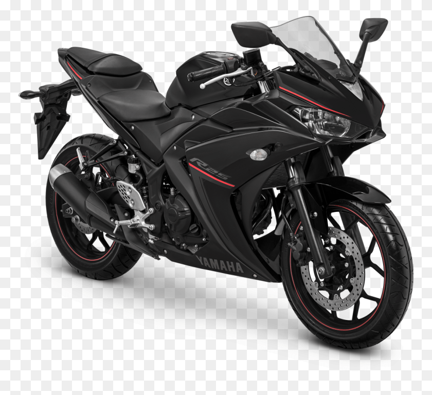 1069x971 Kunjungi Yamaha R25 2019 Black, Motorcycle, Vehicle, Transportation HD PNG Download