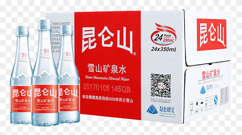 776x410 Kunlun Mountain Snow Mountain Mineral Water Drinking Mineral Water, Bottle, Beverage, Drink HD PNG Download