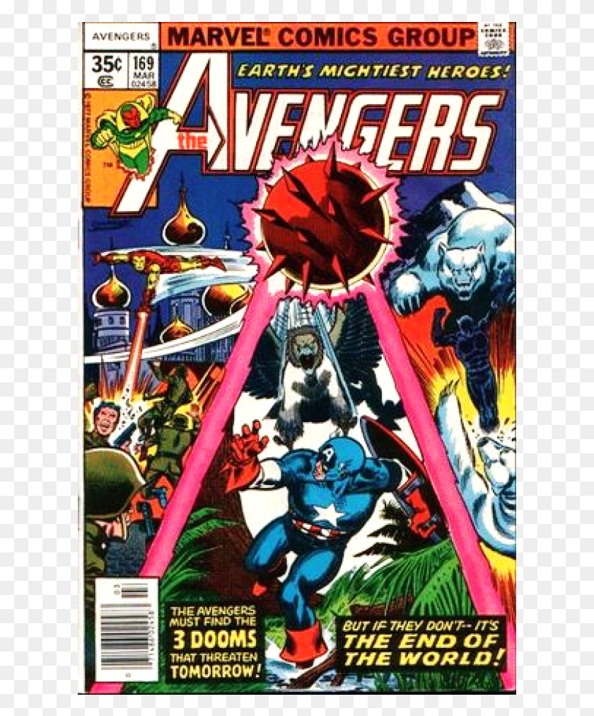 621x951 Descargar Png Kupete Comics 1978 03 The Avengers Avengers, Libro, Flyer, Poster Hd Png