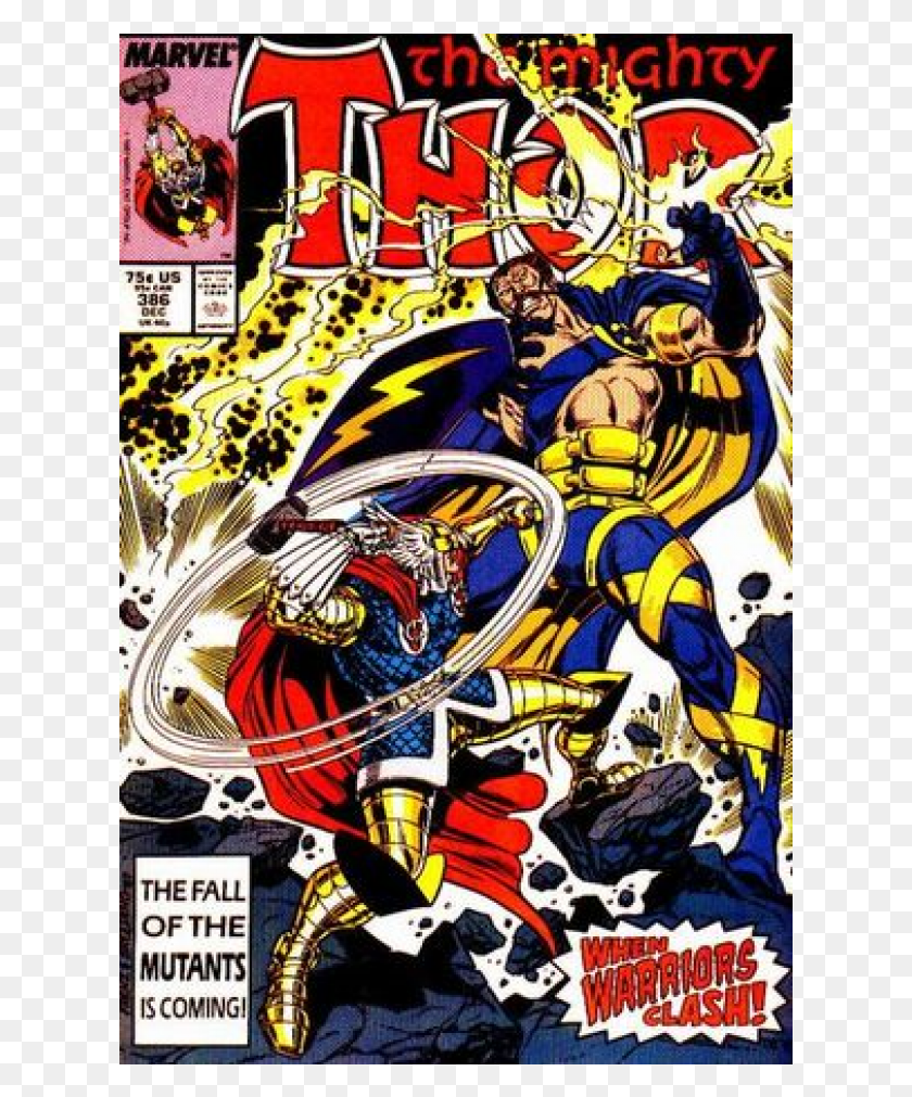 621x951 Descargar Png Kupete Comics 1987 12 The Mighty Thor Thor, Libro, Persona Hd Png