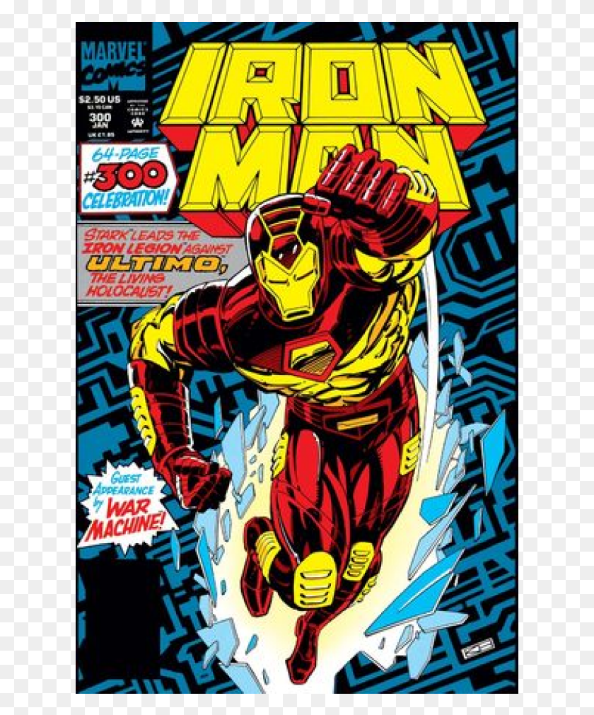 627x951 Descargar Png Kupete Comics 1994 01 Iron Man Iron Man 90S Comics, Hand, Libro Hd Png
