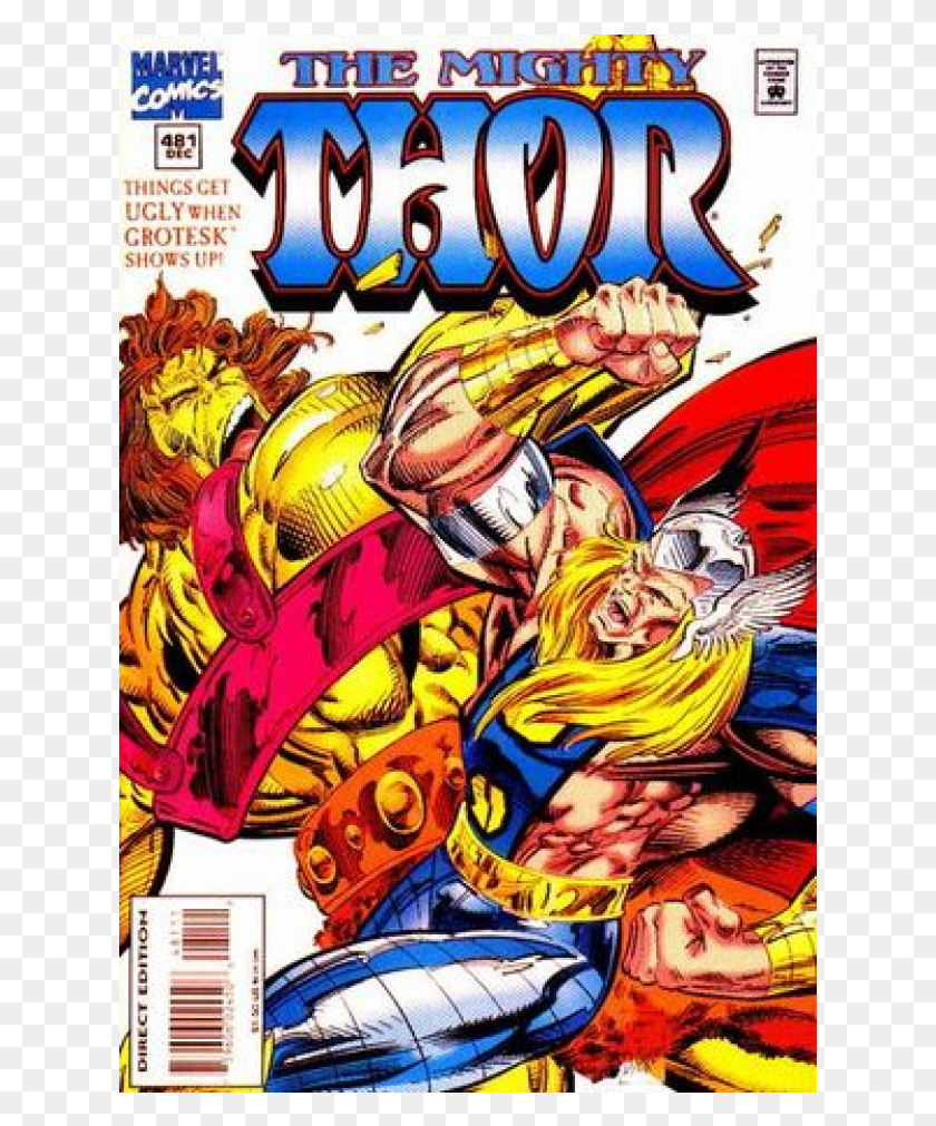 627x951 Kupete Comics 1994 12 The Mighty Thor Thor Comics, Book, Flyer, Poster HD PNG Download