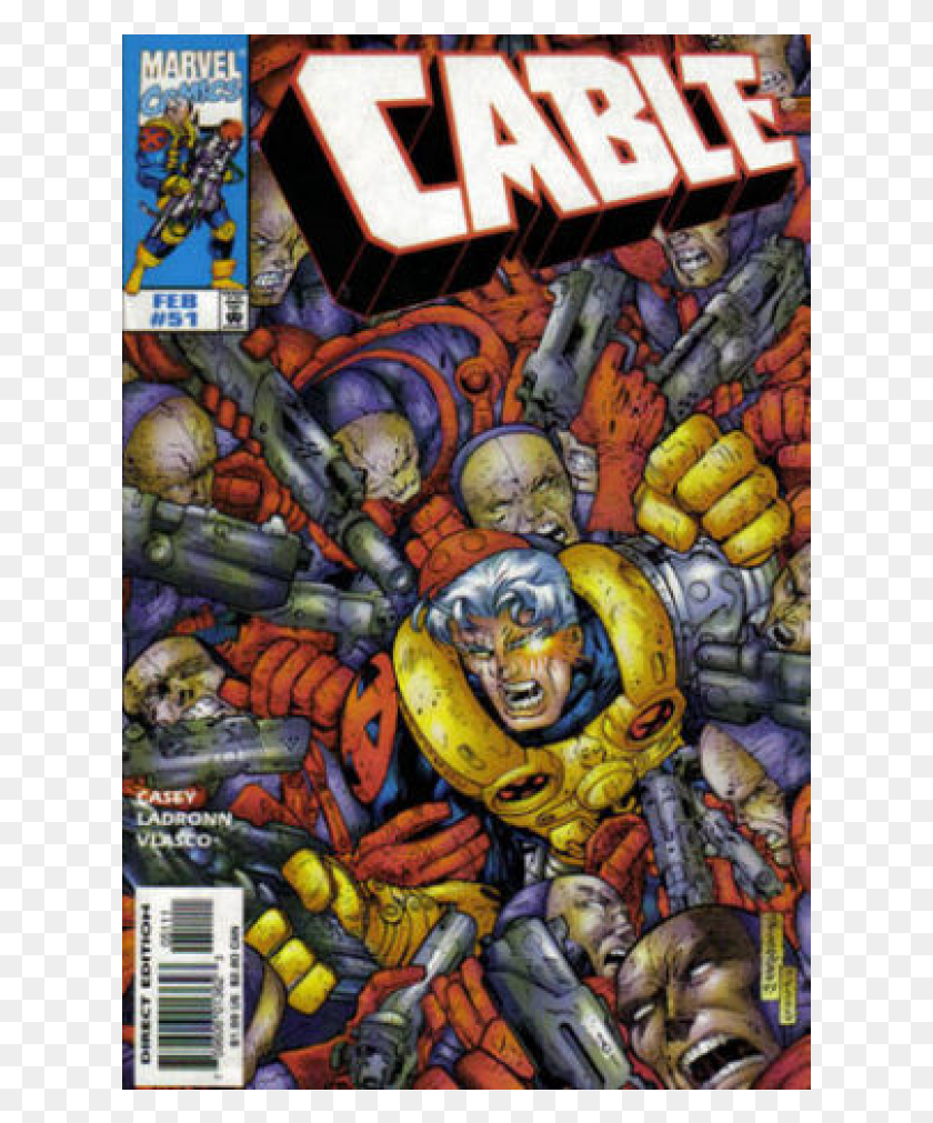 621x951 Kupete Comics 1998 02 Cable X Men, Mural HD PNG Download
