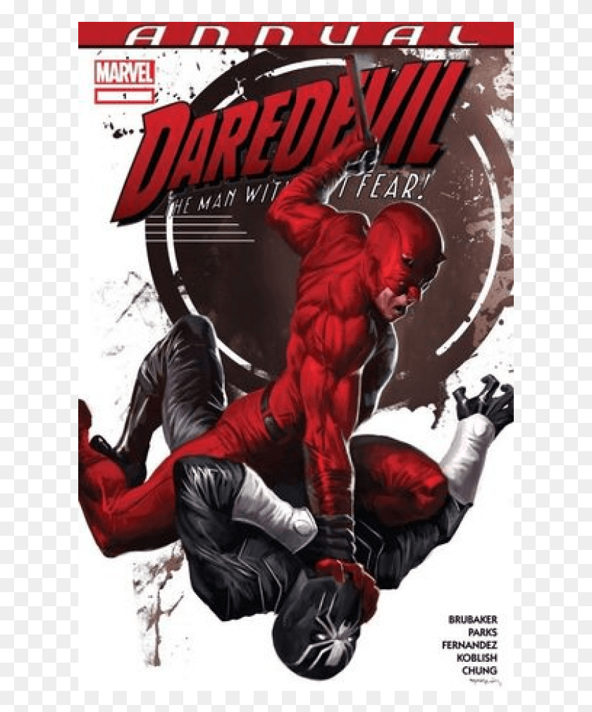619x950 Descargar Png Kupete Comics 2007 12 Daredevil 1 Annual Daredevil Comics, Cartel, Anuncio, Persona Hd Png