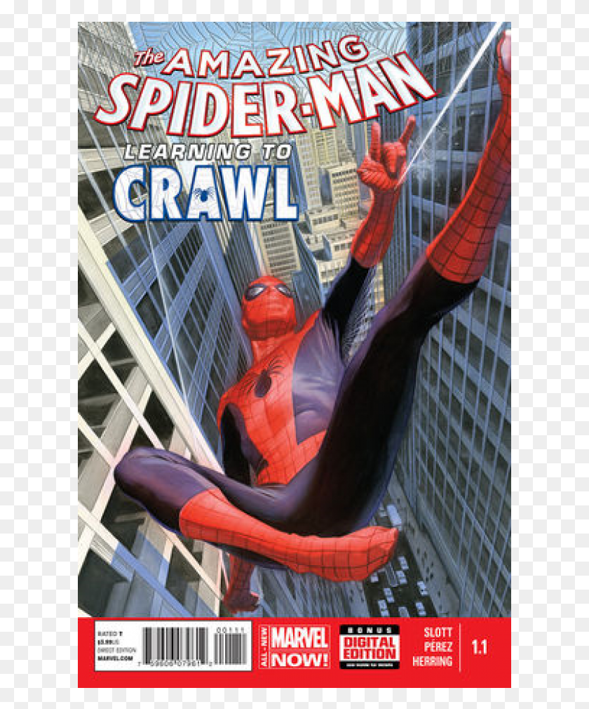 619x950 Descargar Png Kupete Comics 2014 07 The Amazing Spider Man Alex Ross Spiderman Comic, Ropa, Vestimenta, Edificio Hd Png