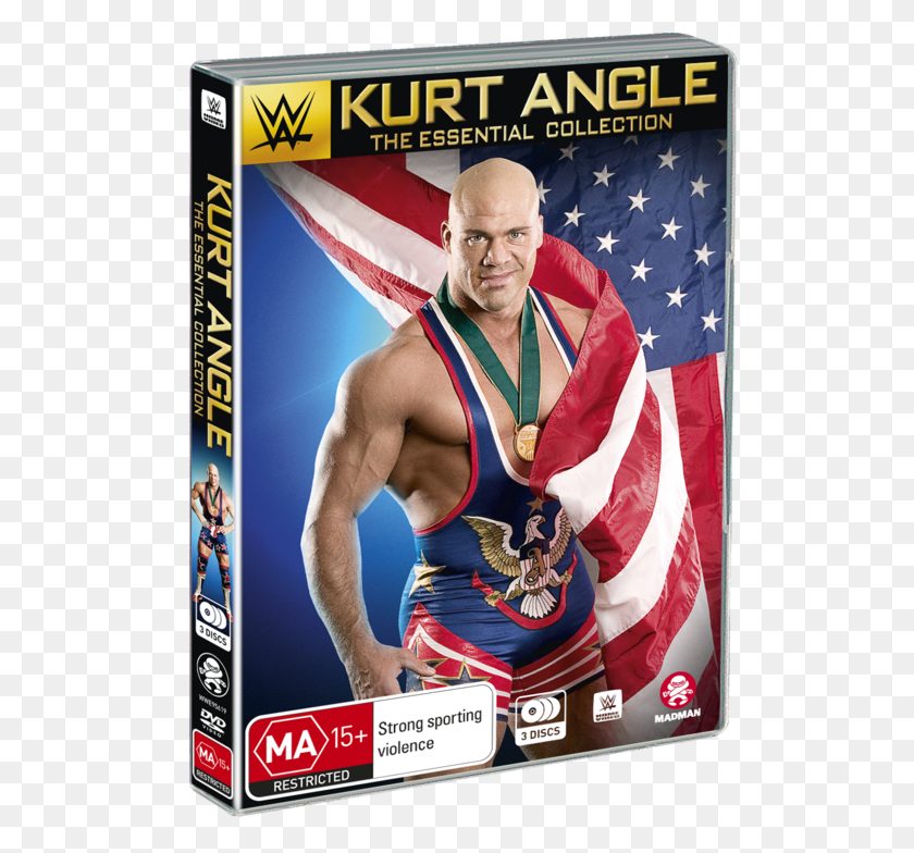 516x724 Descargar Png Kurt Angle Kurt Angle The Essential Collection, Bandera, Símbolo, Persona Hd Png