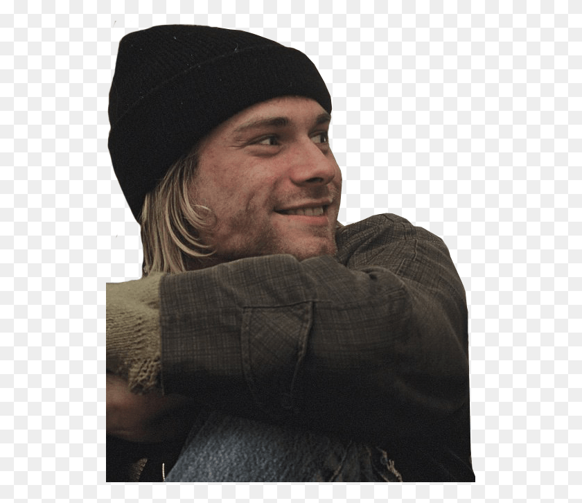 533x666 Kurt Cobain Kurt Cobain Smile, Clothing, Apparel, Face HD PNG Download