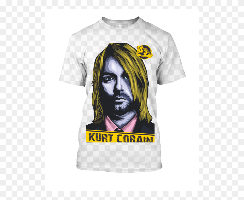 530x630 Kurt Cobain Style Rocky T Shirts, Clothing, Apparel, T-shirt HD PNG Download