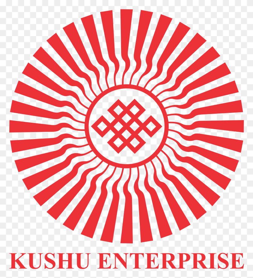 2366x2622 Kushu Enterprise Logo Red 1 Shambhala Sun, Symbol, Trademark, Rug HD PNG Download