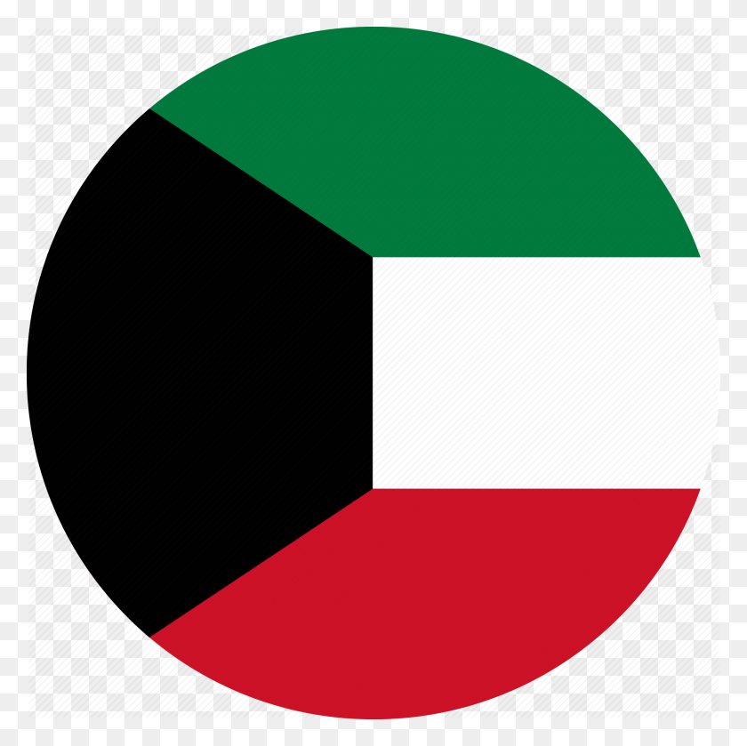 2000x2000 Kuwait Flag Circular, Text, Accessories, Accessory HD PNG Download