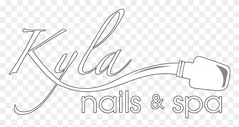 1787x886 Kyla Nails Amp Spa Drawing, Text, Calligraphy, Handwriting HD PNG Download