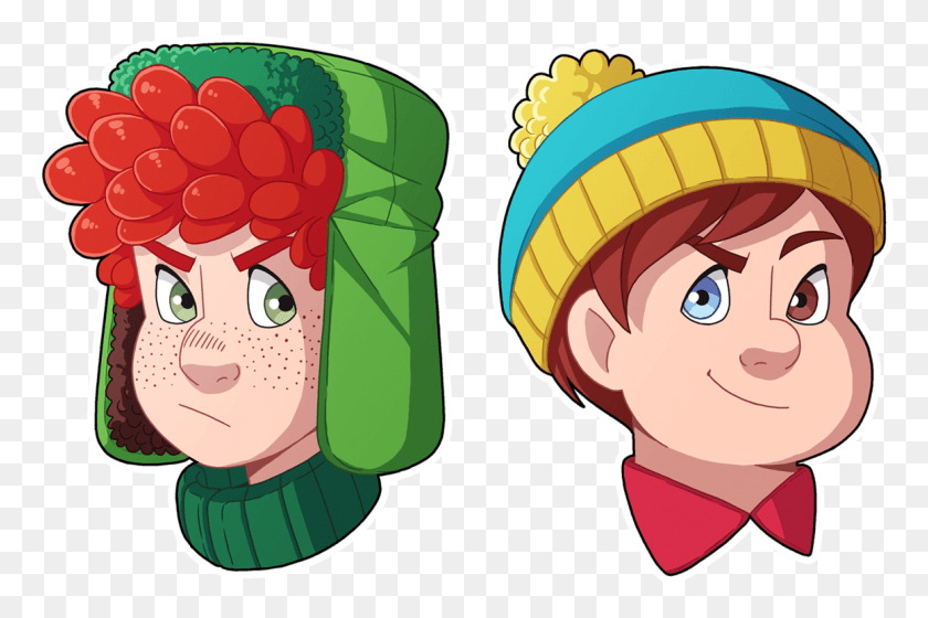 1159x743 Kyle With Freckles And Cartman With Heterochromia A South Park Cartman Heterochromia, Clothing, Apparel, Graphics HD PNG Download
