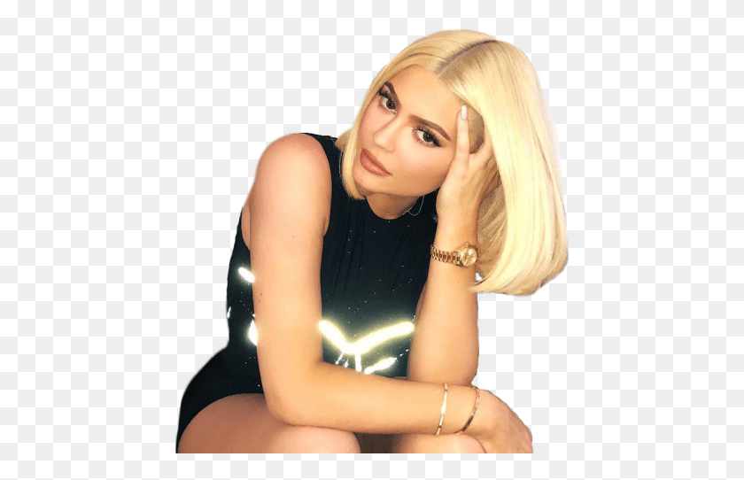 447x482 Kylie Jenner Kylie Guboshlyopka Instagram Kylie Jenner Blonde 2018, Female, Person, Accessories HD PNG Download