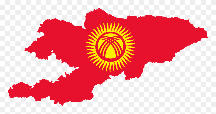 2286x1132 Kyrgyzstan Map Flag Clip Arts Kyrgyzstan Flag Map, Plant, Graphics HD PNG Download